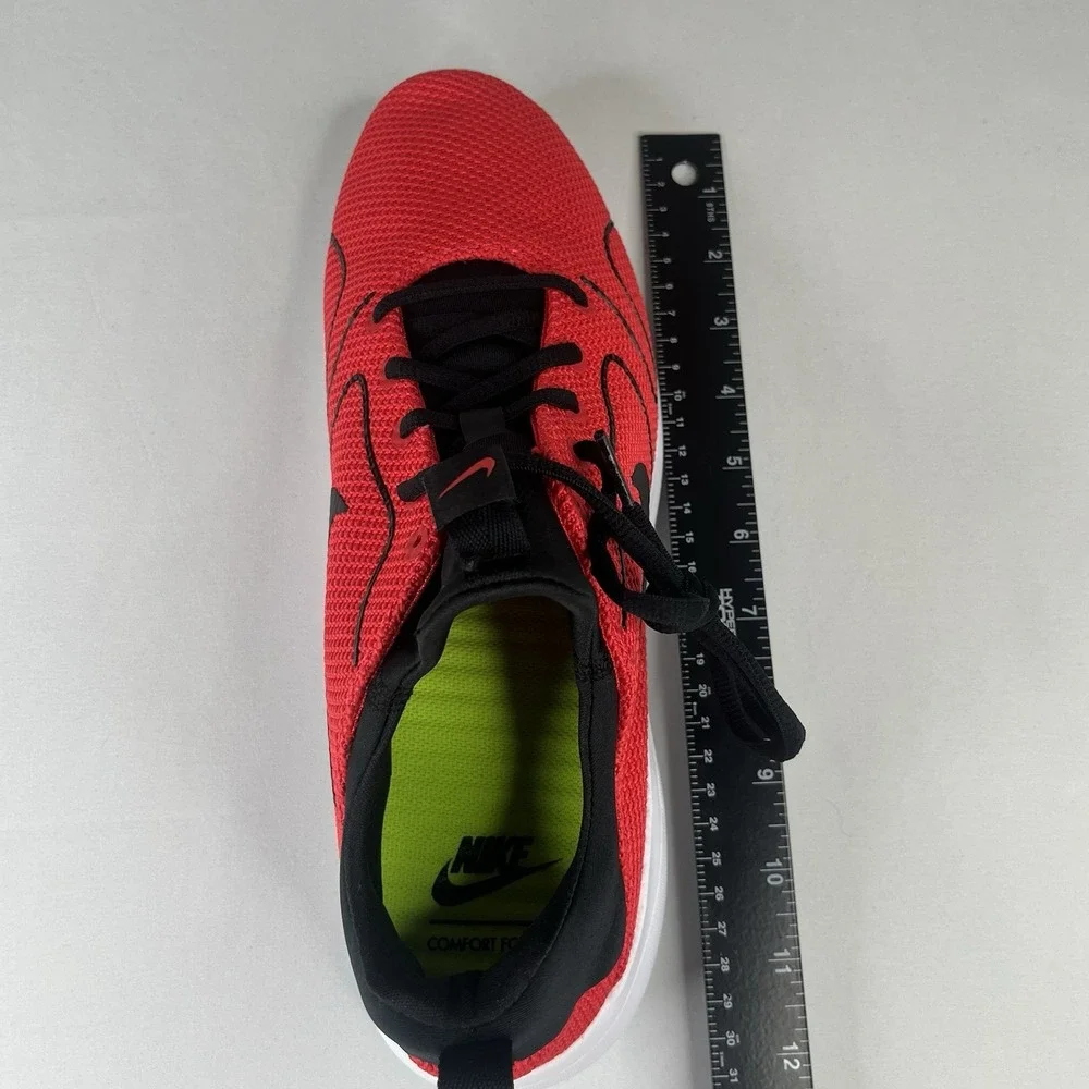 Nike Running Shoes Men 11.5 Red Black Mesh Lightweight Athletic Sneakers (NEW)